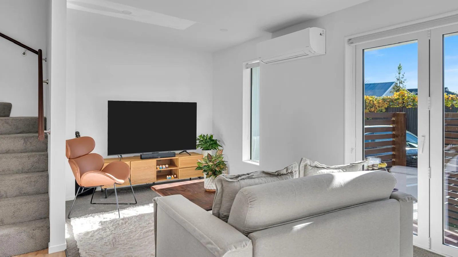 Open-plan living room in a Vistaar townhouse